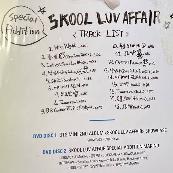 BTS Skool Luv Affair Special Addition 2nd Mini Album Box Set CD+DVD Sealed New - Picture 3 of 3